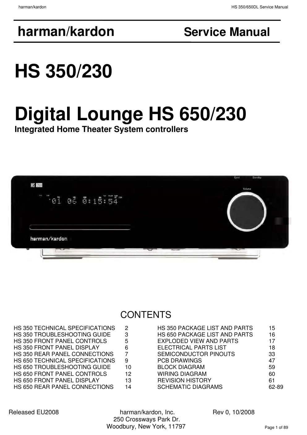 harman kardon hs 350 650 230