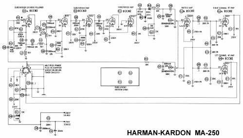 harman kardon ma 250 schematic