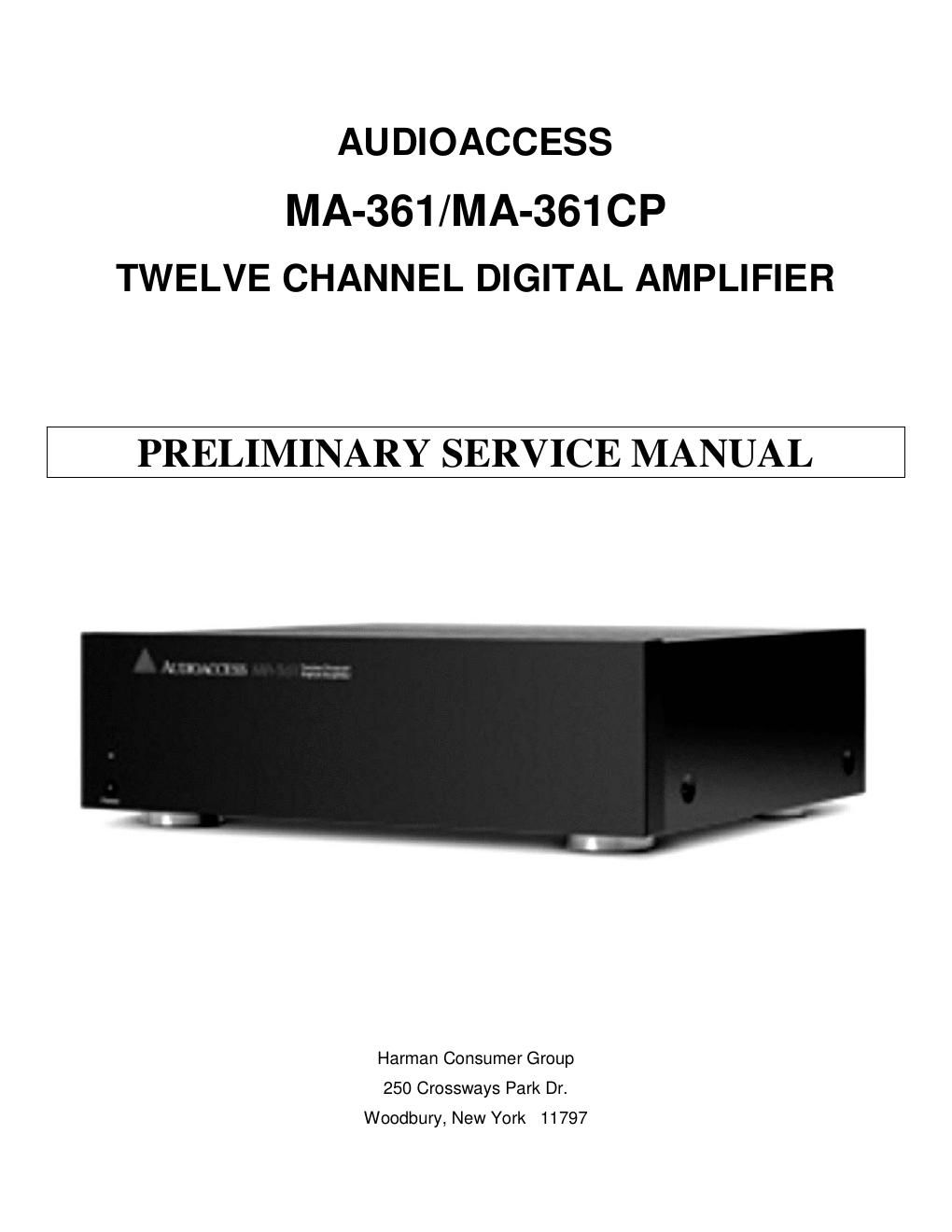 harman kardon ma 361 service manual