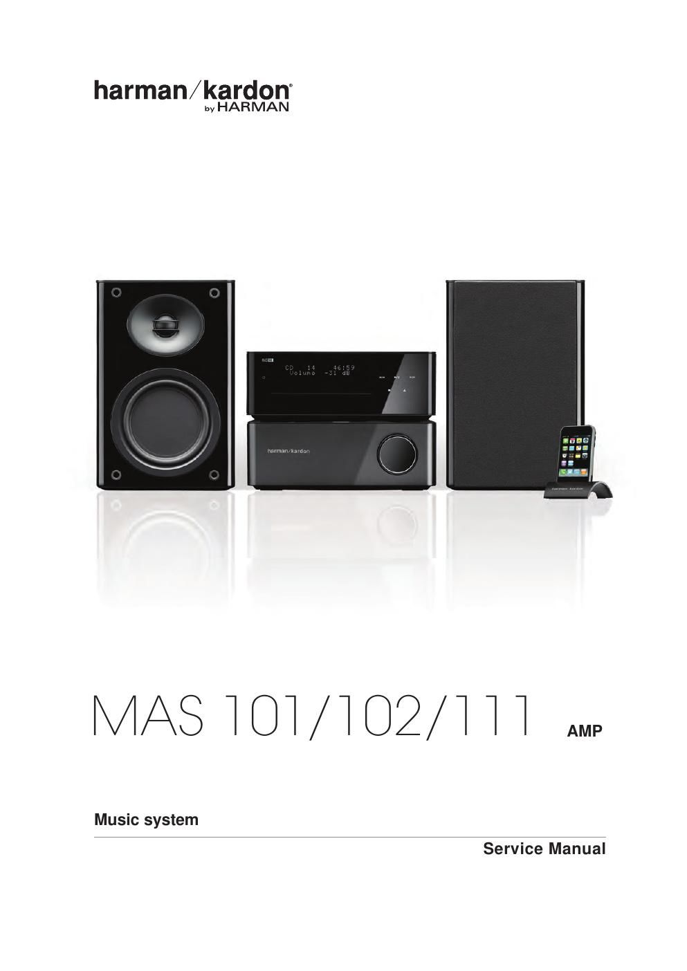 harman kardon mas 101 102 111 service manual