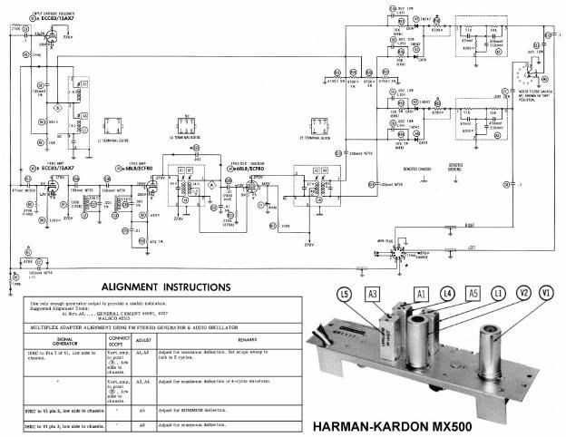 harman kardon mx 500 schematic