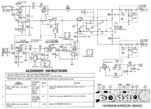 harman kardon mx 600 schematic