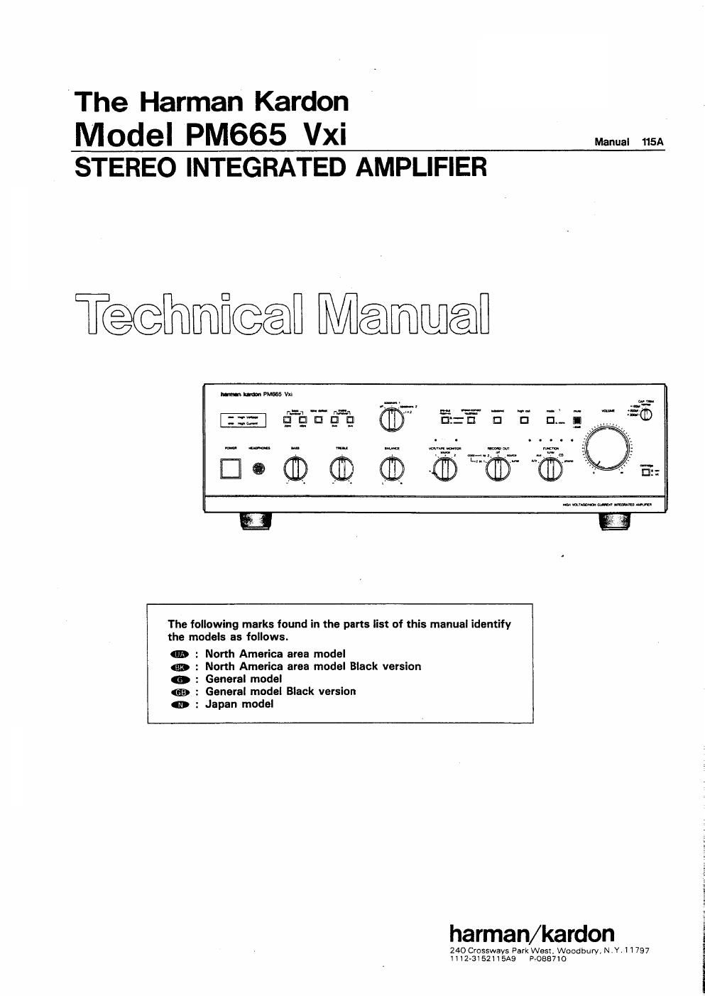 harman kardon pm 665 vxi service manual 2