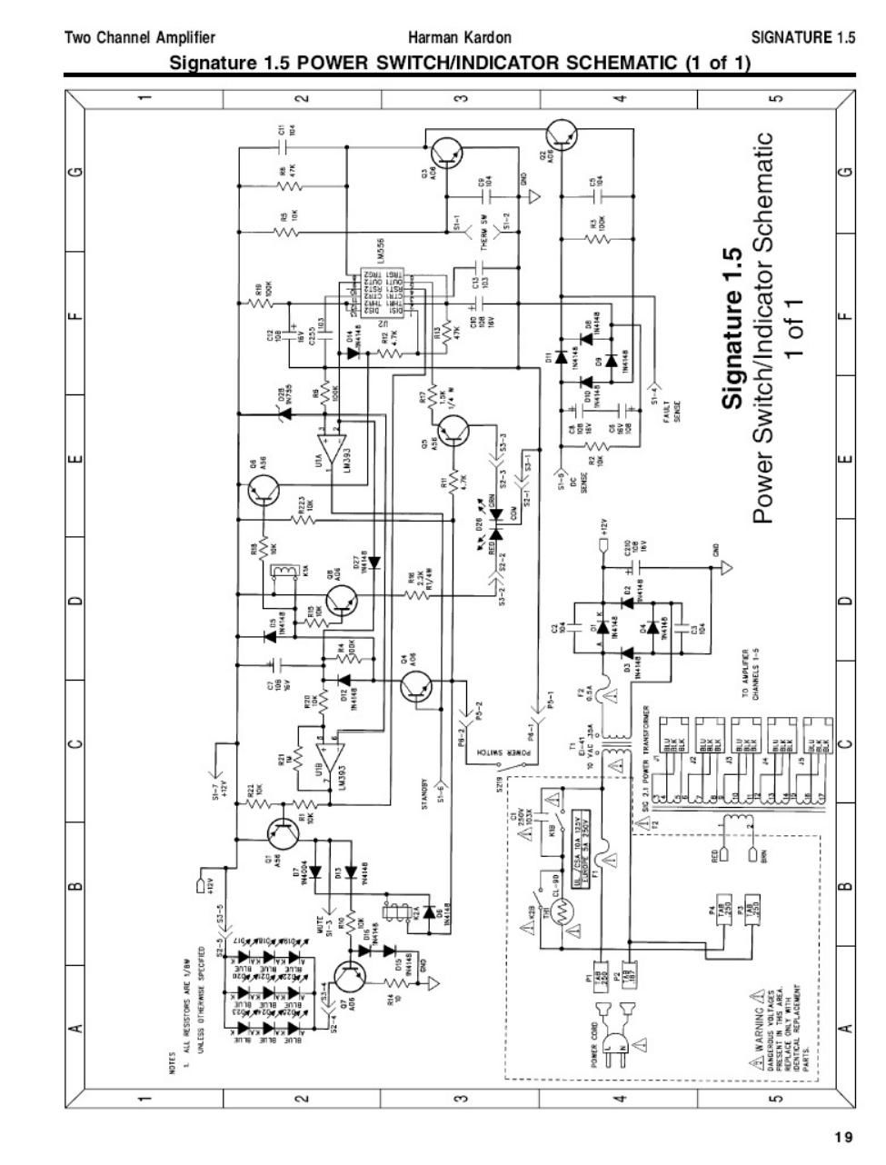 harman kardon signature 1 5 schematic