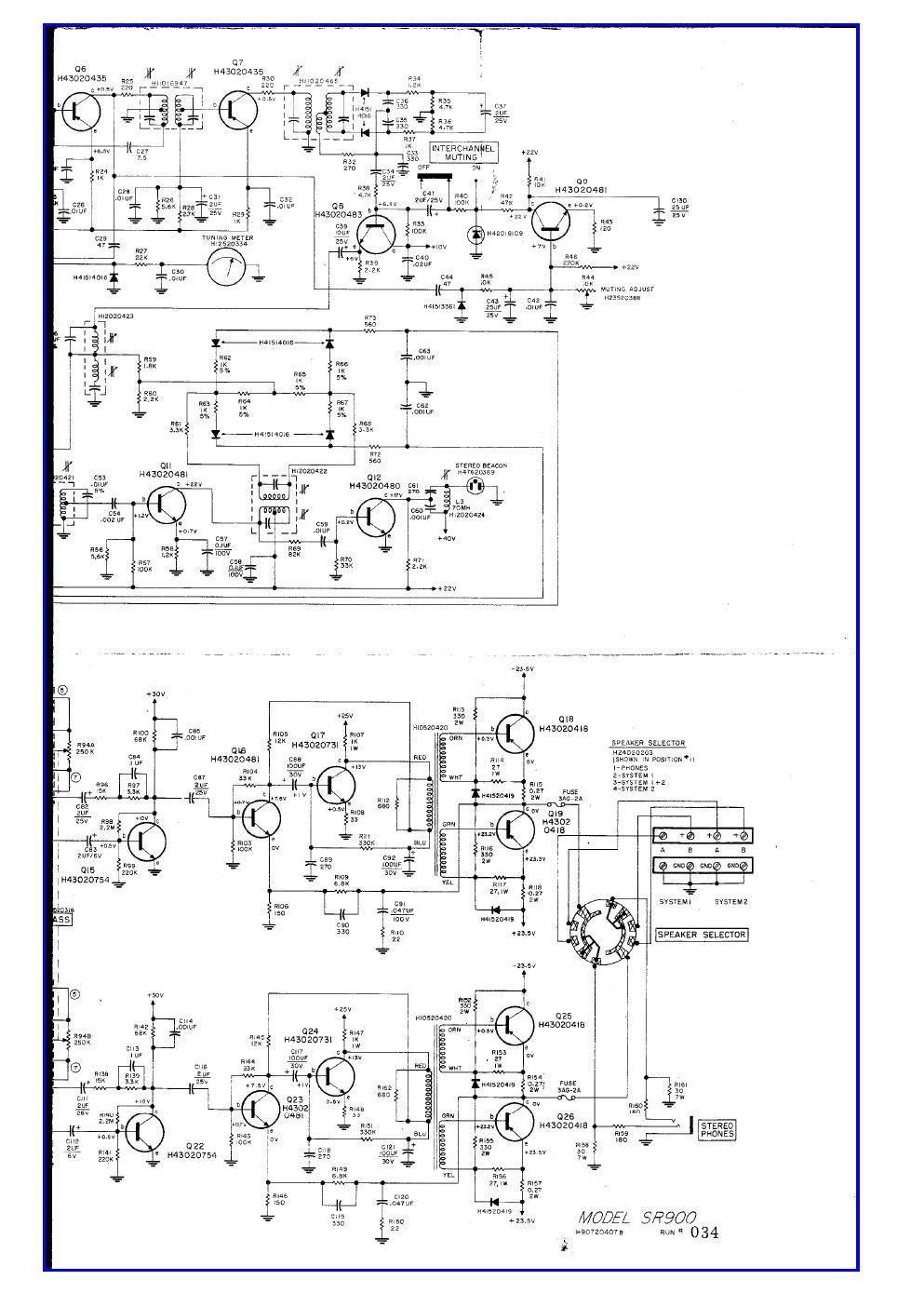 harman kardon sr 900 schematic