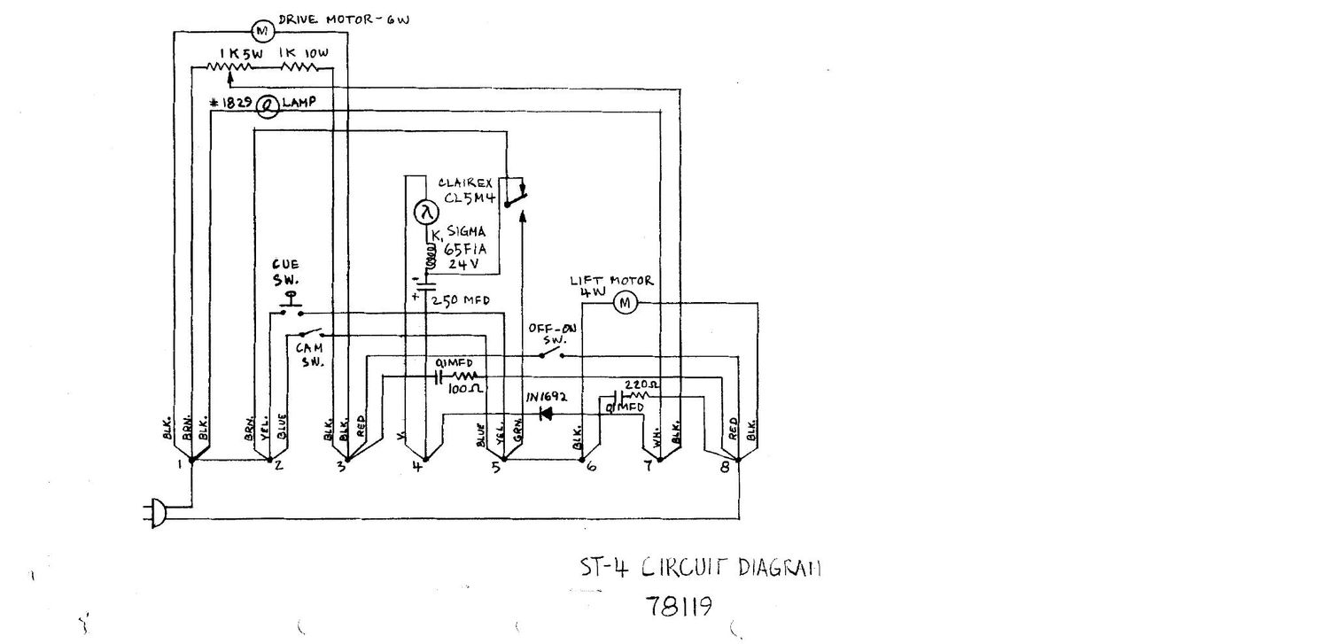 harman kardon st 4 schematic
