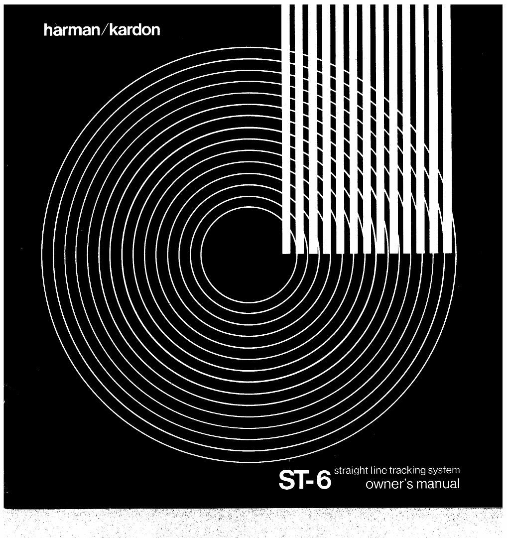 harman kardon st 6 owners manual