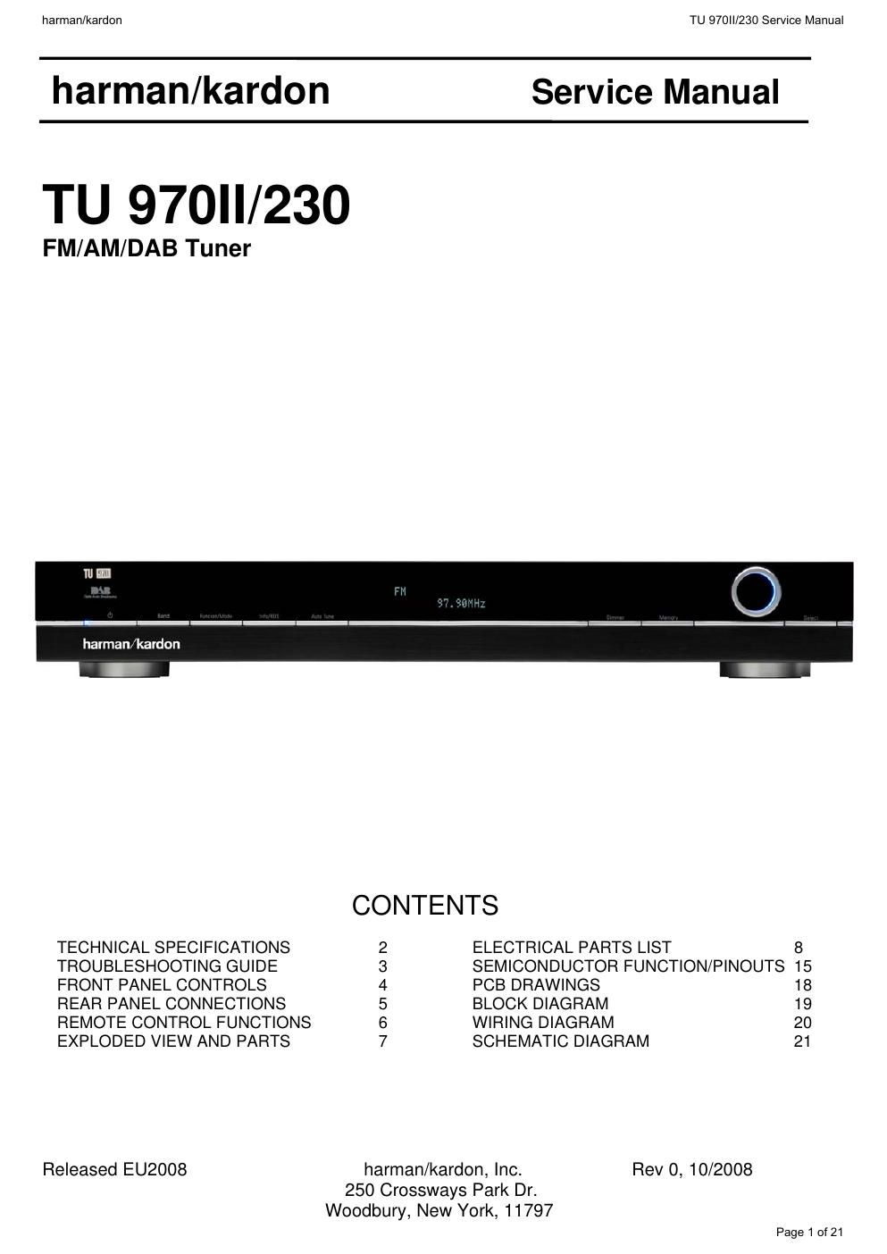 harman kardon tu 970 mk2 230