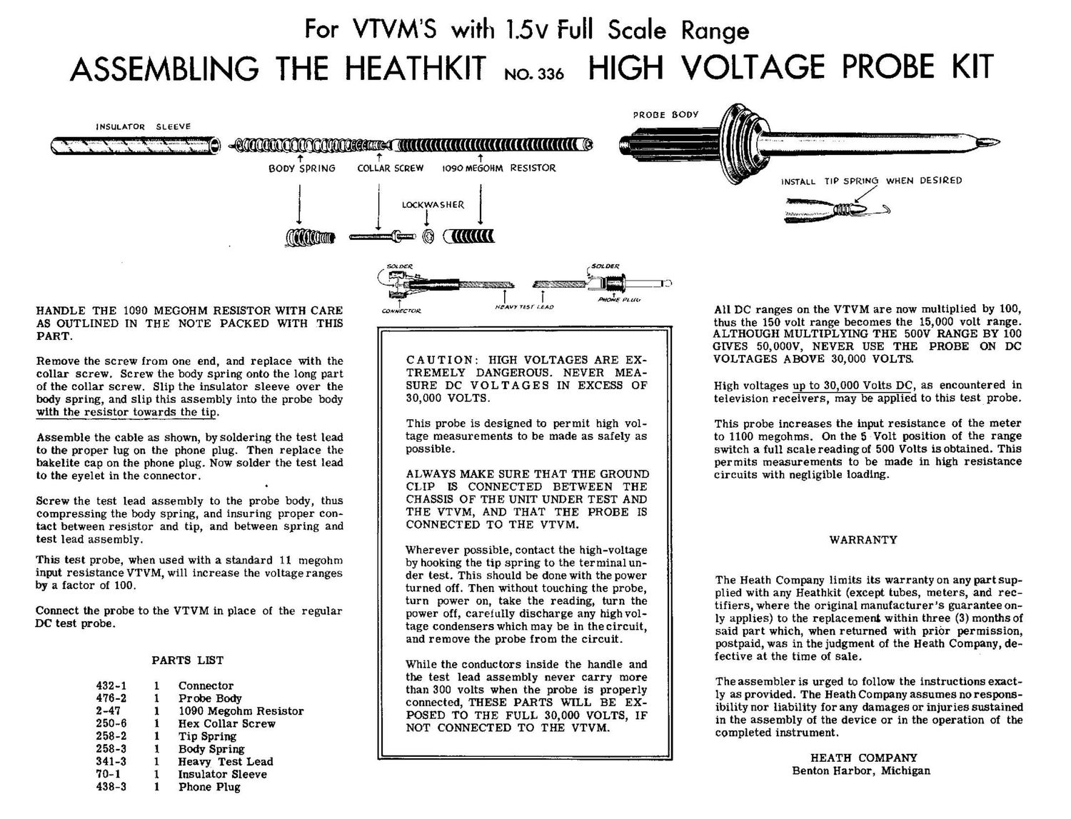 Heathkit 336 Owners Manual