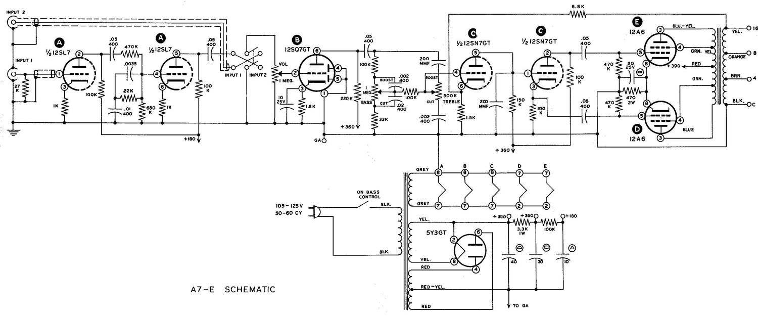 Heathkit A 7E Schematic