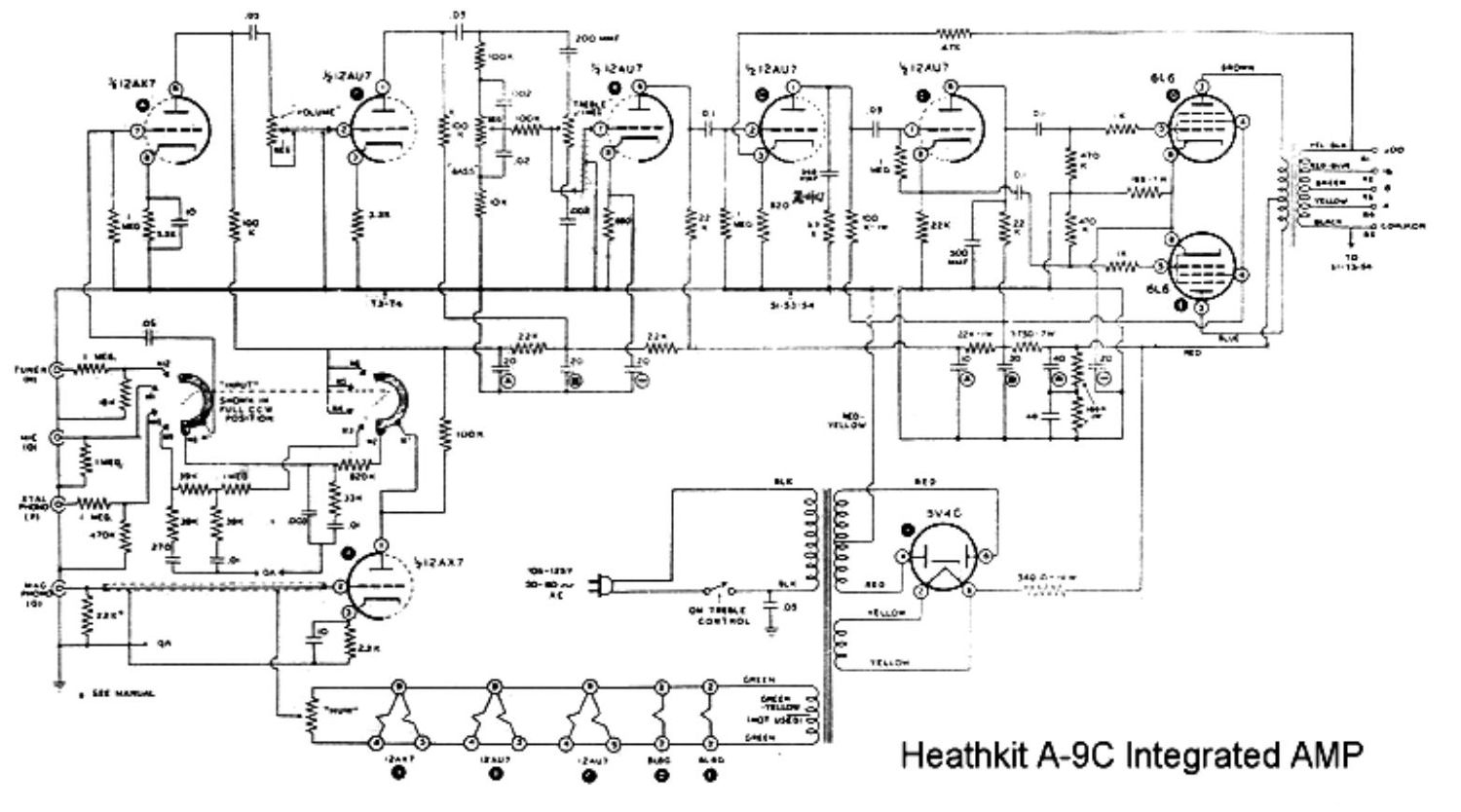 Heathkit A 9C Schematic