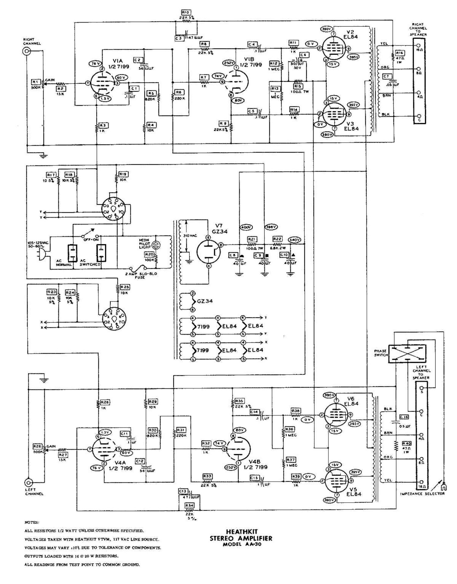 Heathkit AA 30 Schematic 2