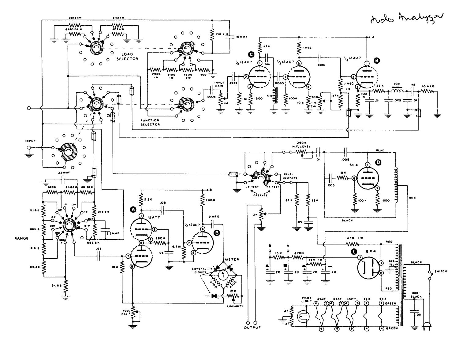 Heathkit AA1 Schematic