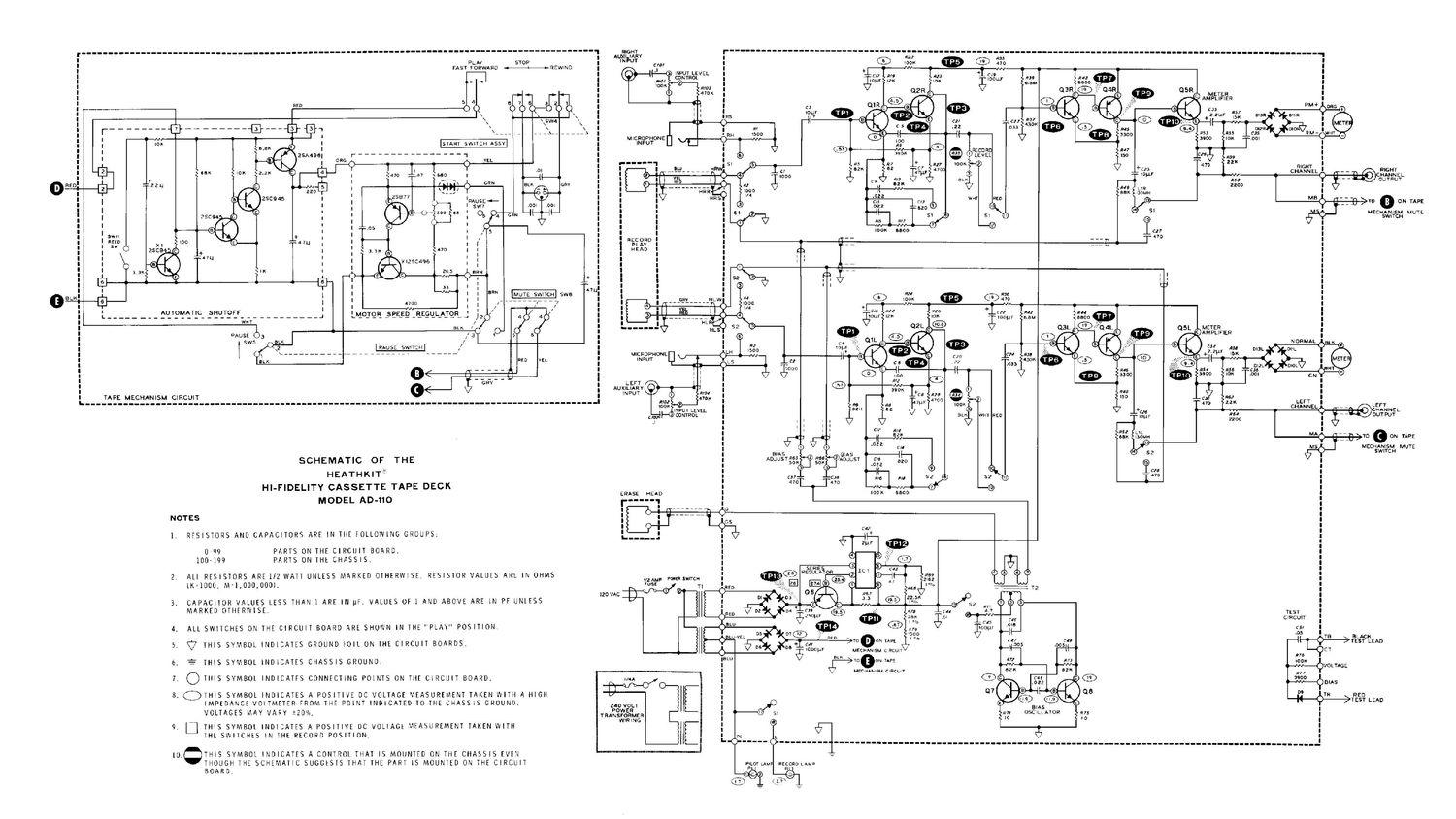 Heathkit AD 110 Schematic