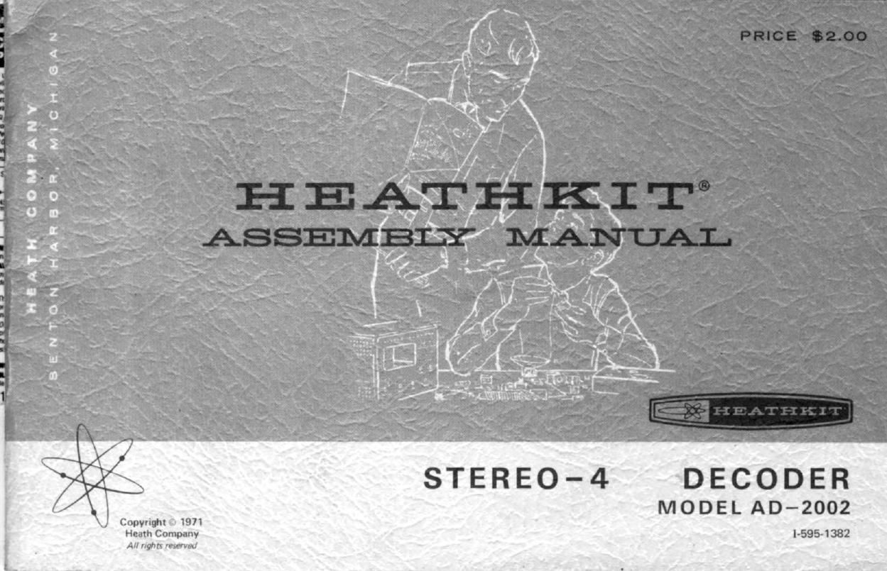 Heathkit AD 2002 Notice Montage