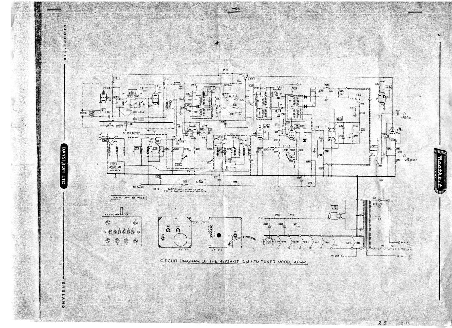 Heathkit AFM 1 Schematic