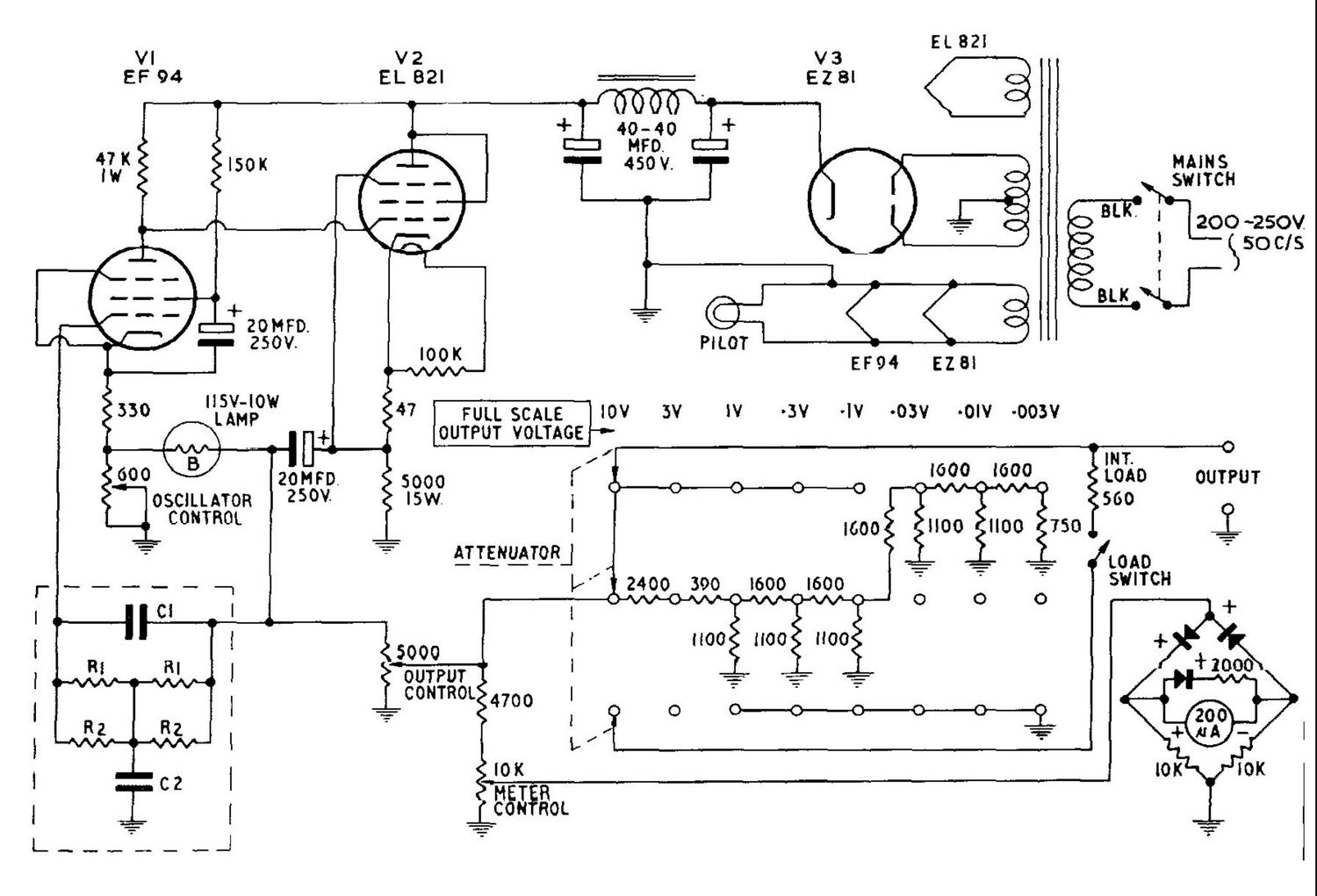 Heathkit AG 9U Schematic 2