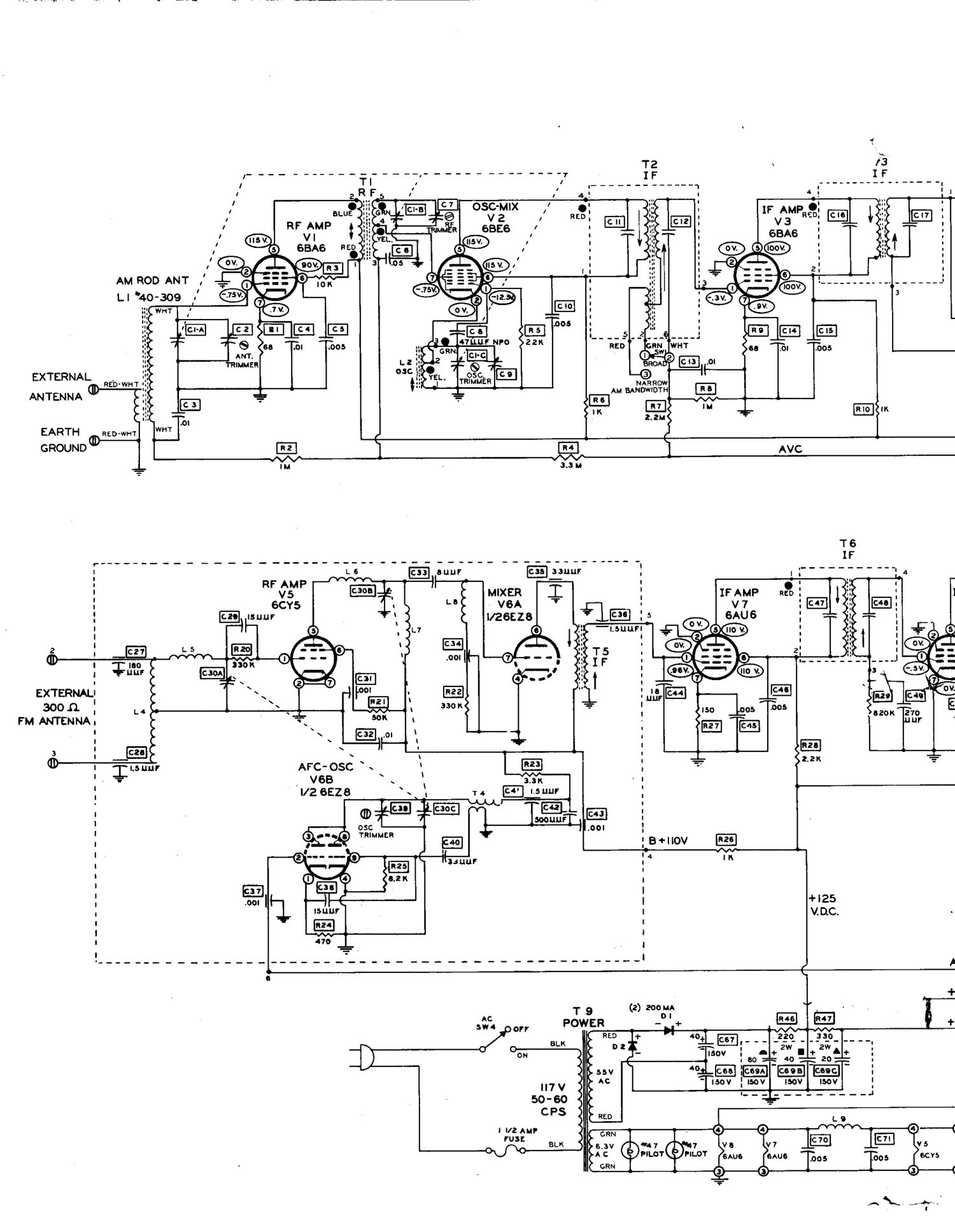 Heathkit AJ 10 Schematic