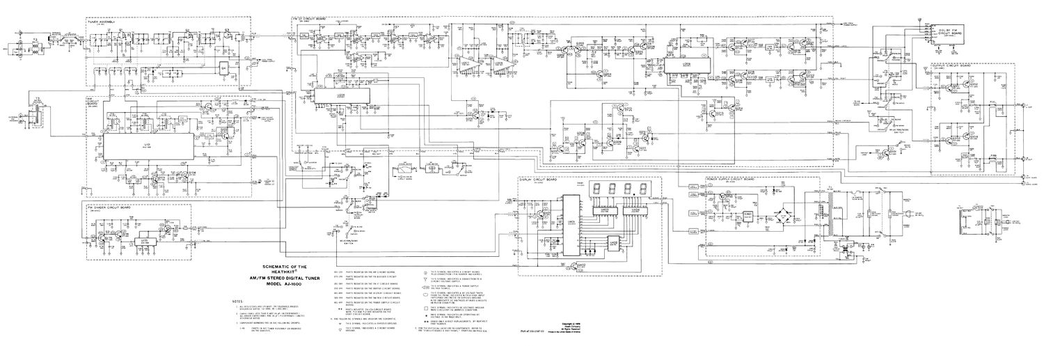 Heathkit AJ 1600 Schematic