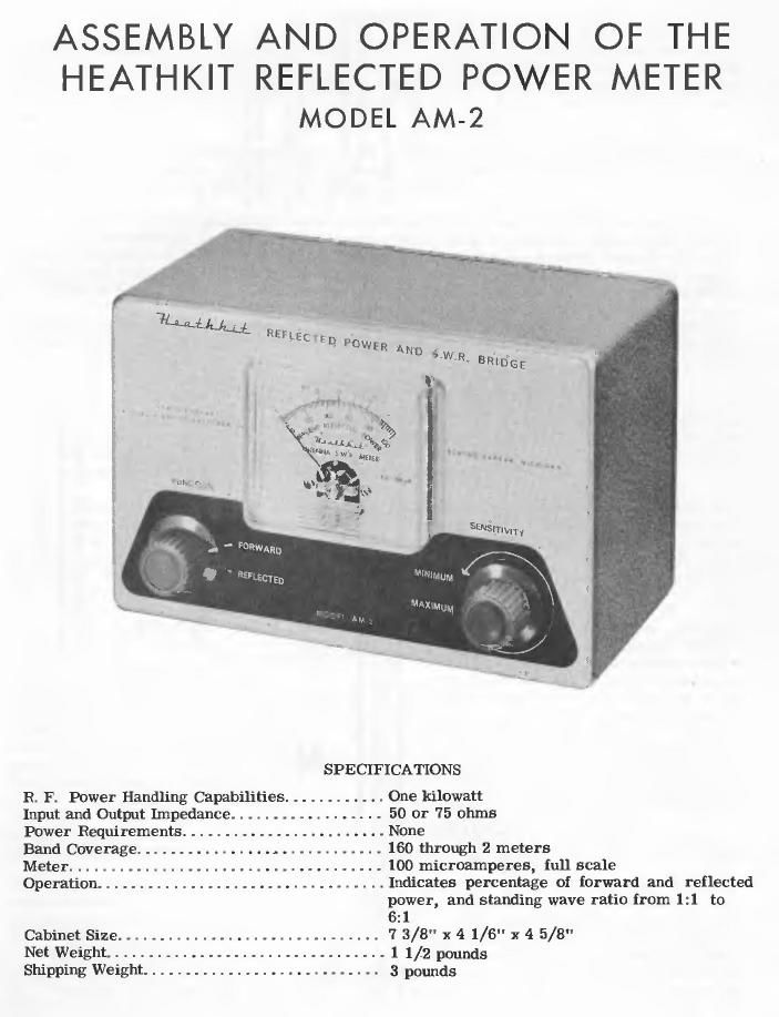 Heathkit AM 2 Schematic