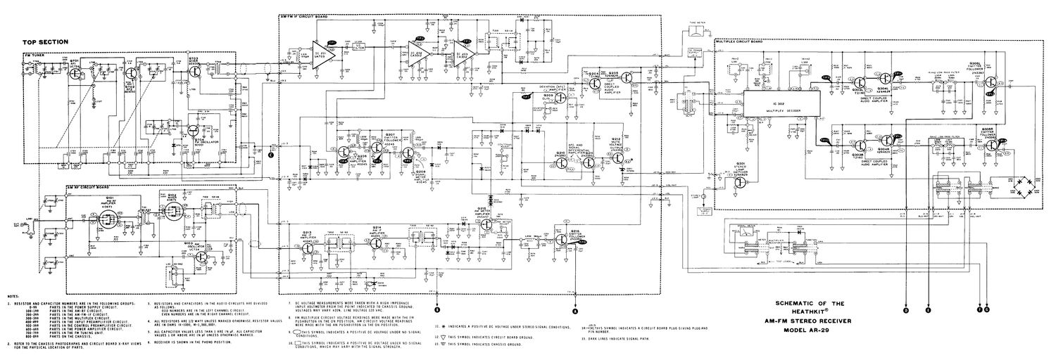 Heathkit AR 29 Schematic