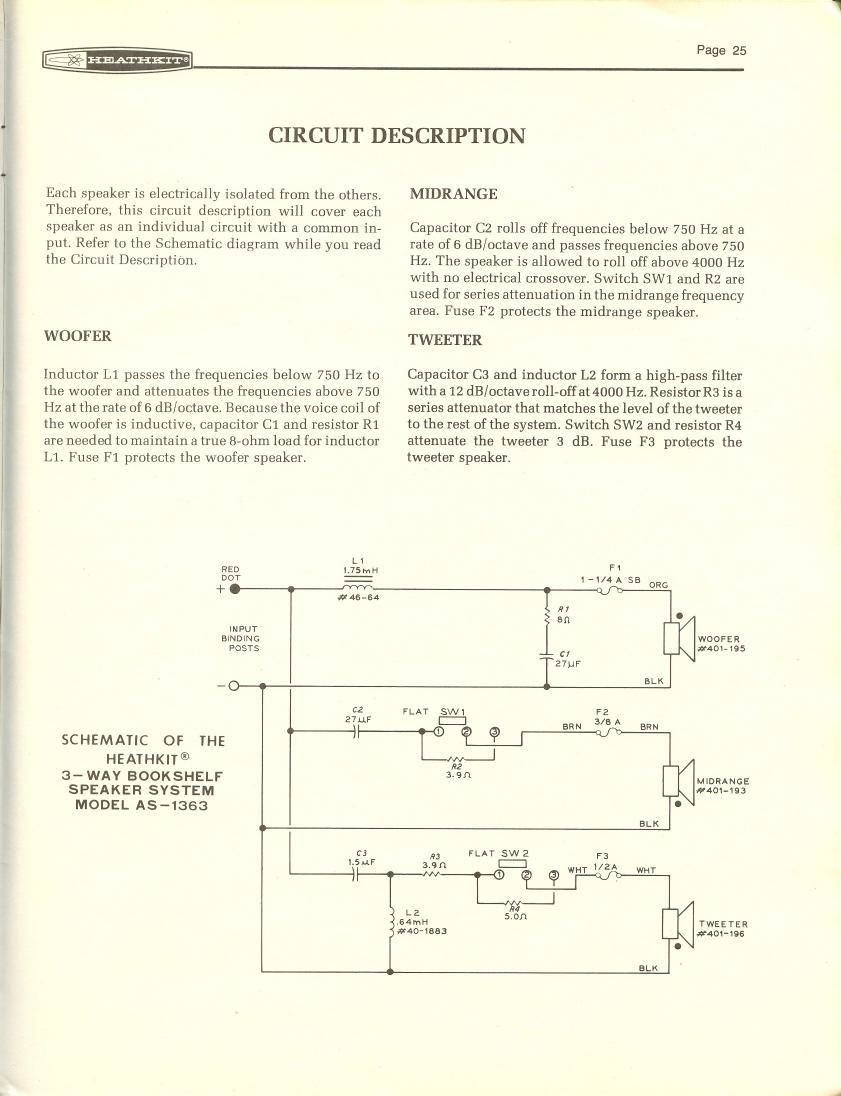 Heathkit AS 1363 Schematic