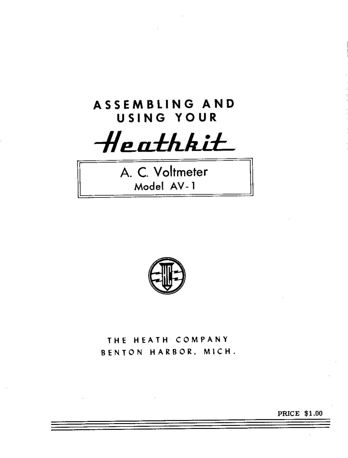Heathkit AV 1 Service Manual