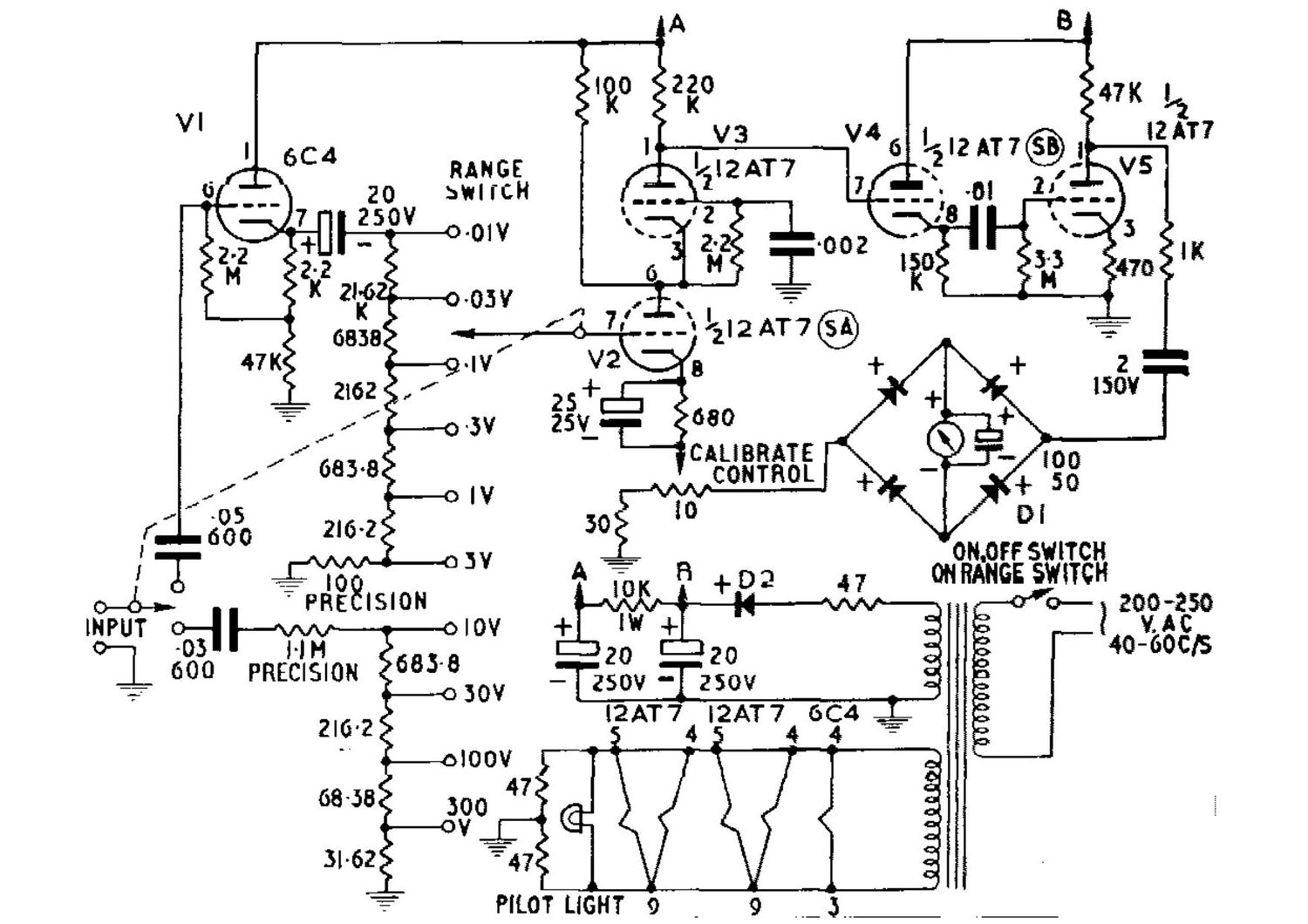 Heathkit AV 3U Schematic