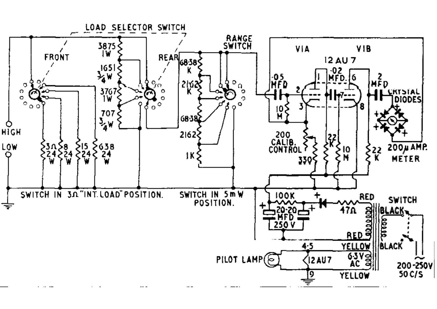 Heathkit AW 1U Schematic