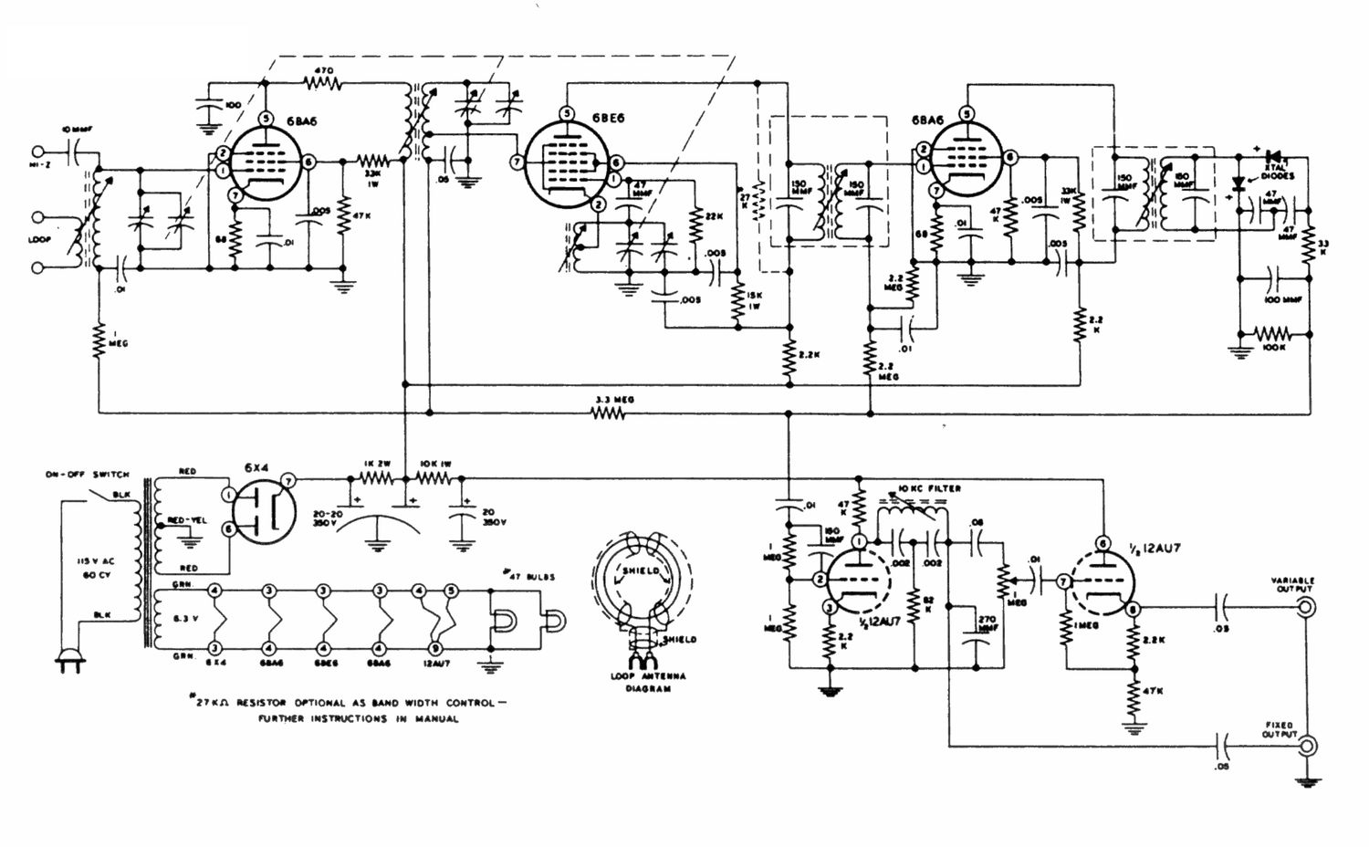 Heathkit BC 1A Schematic 2