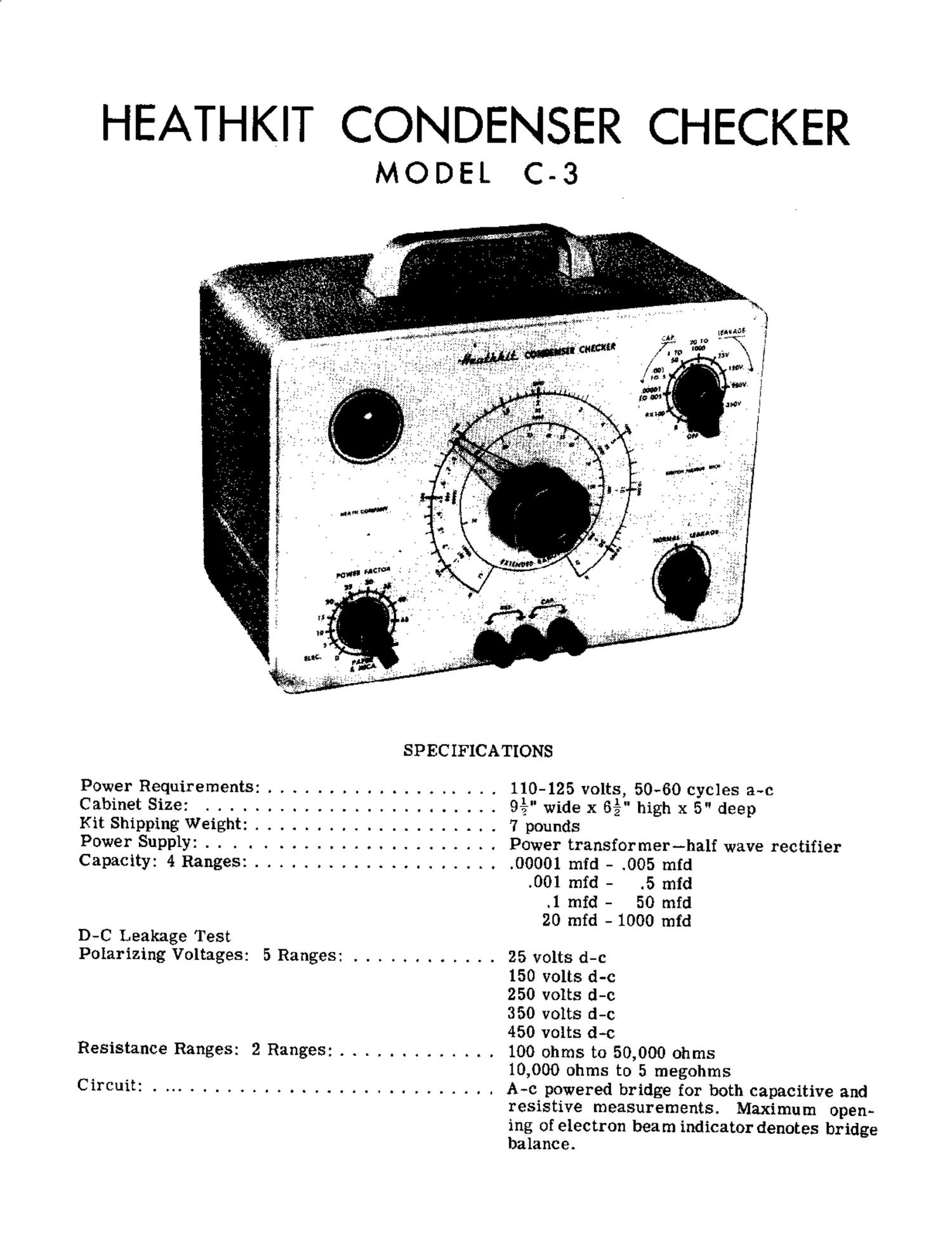 Heathkit C 3 Service Manual