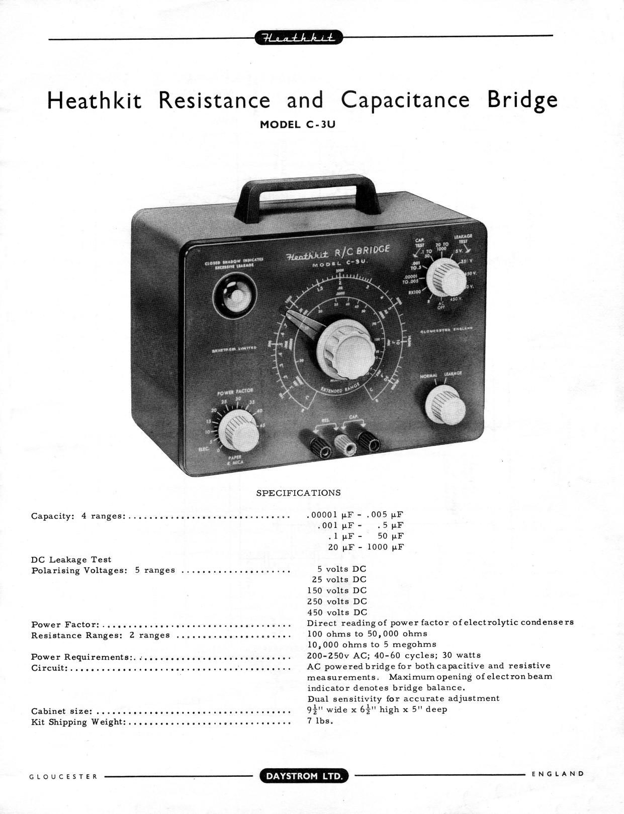 Heathkit C 3U Schematic