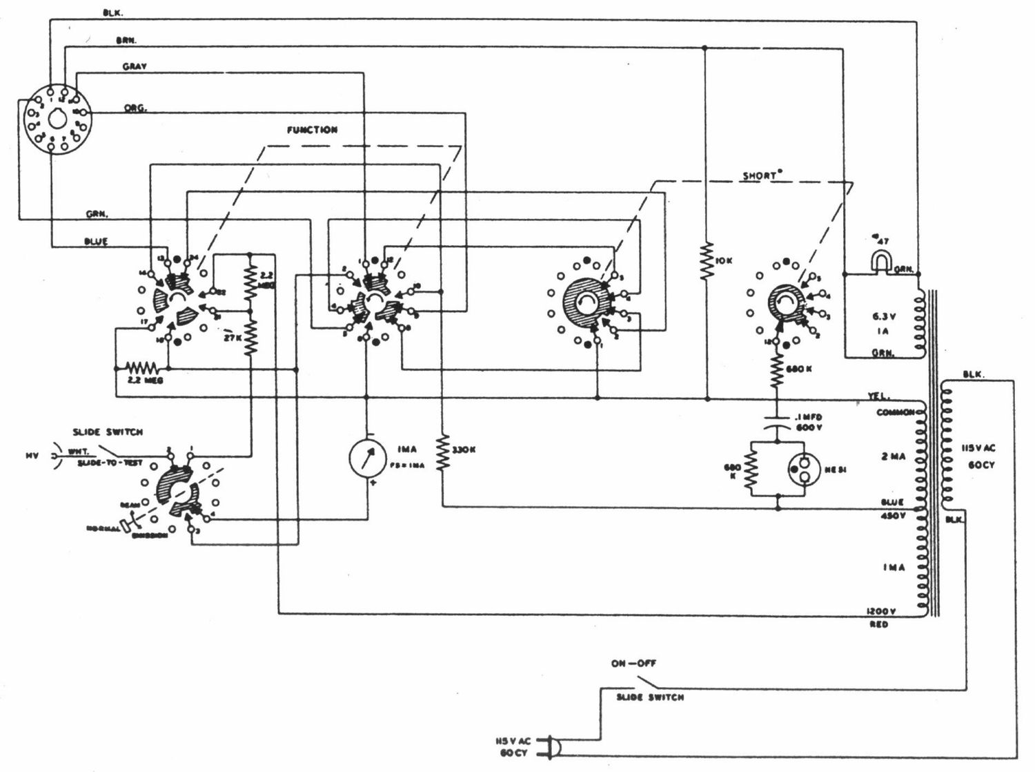 Heathkit CC 1 Schematic