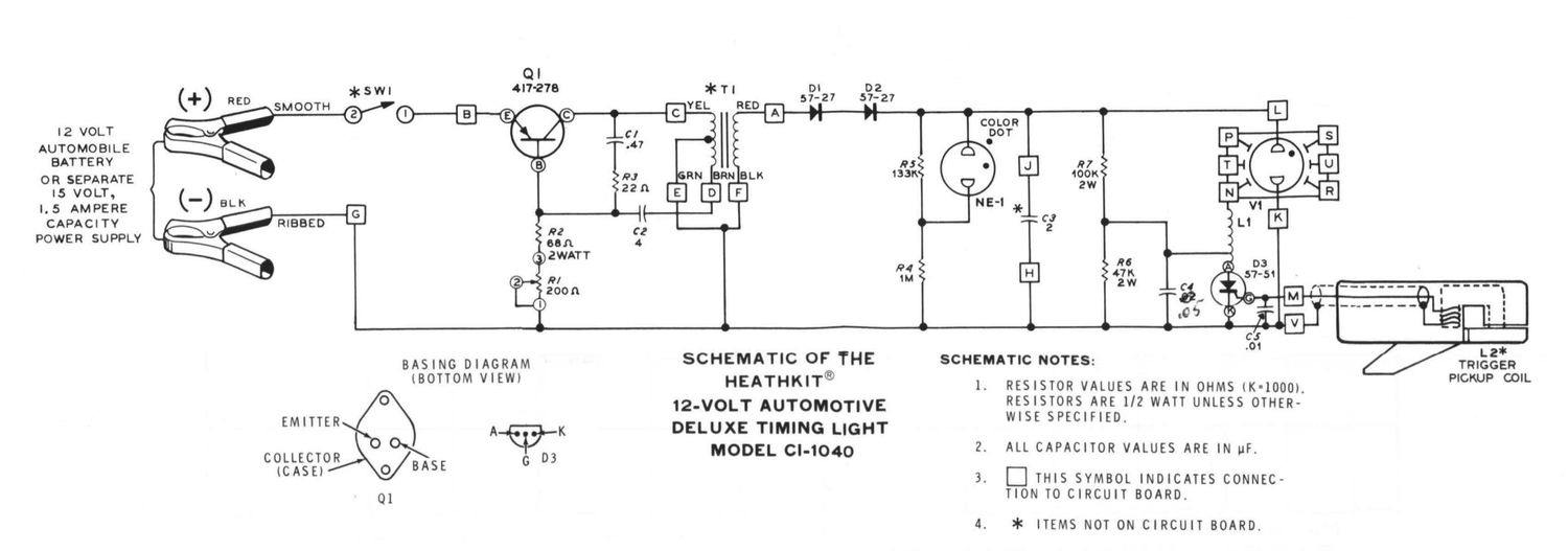 Heathkit CI 1040 Schematic