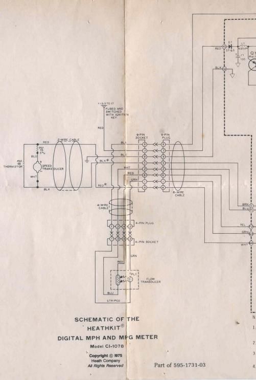 Heathkit CI 1078 Schematic