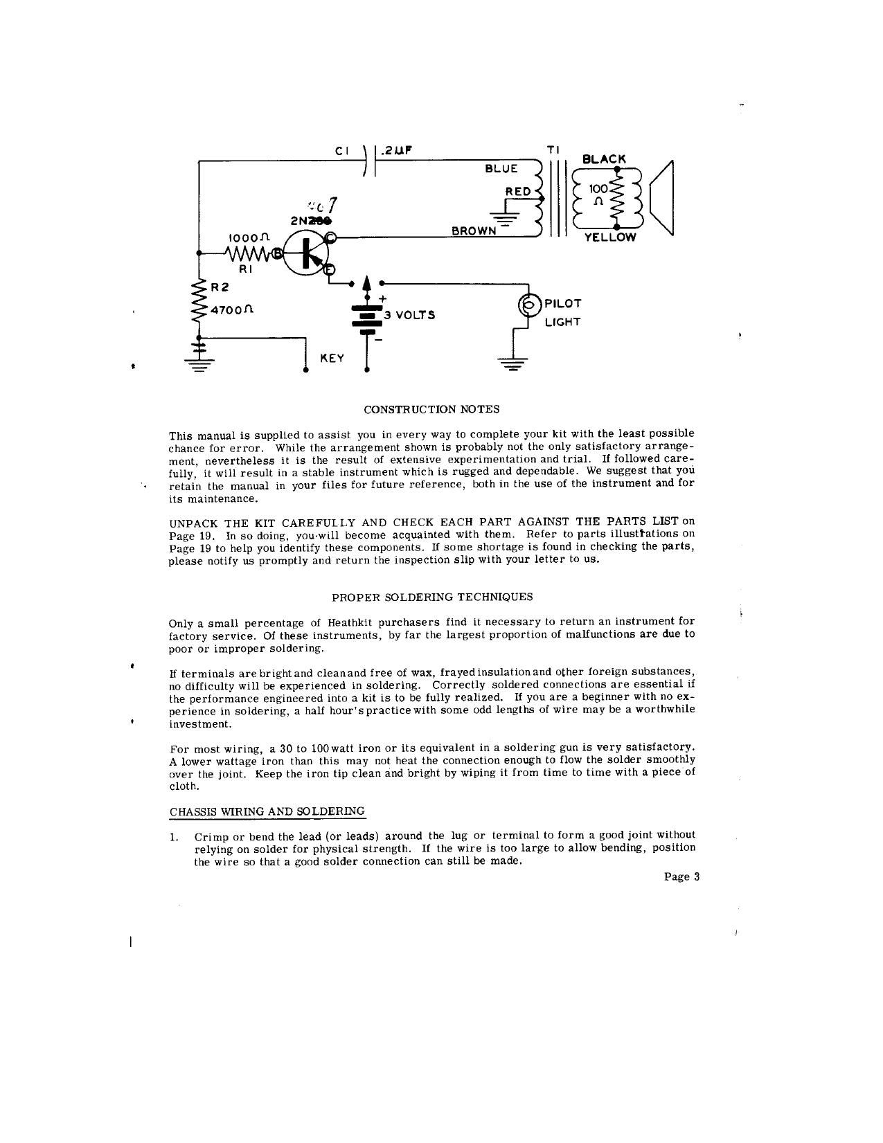 Heathkit CO 1 Schematic