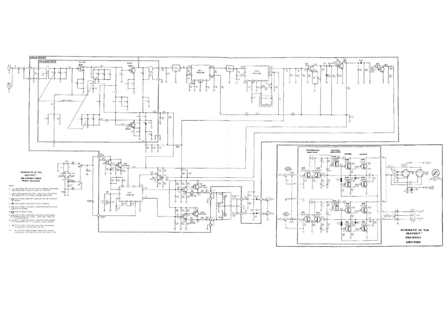 Heathkit CR 1000 Schematic