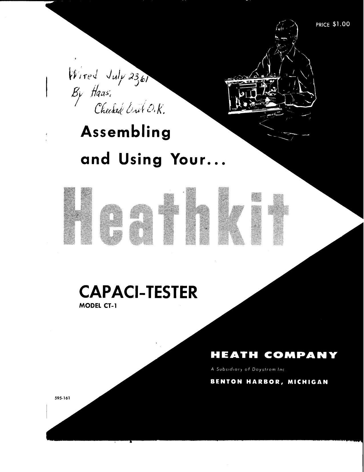 Heathkit CT 1 Assembly Manual