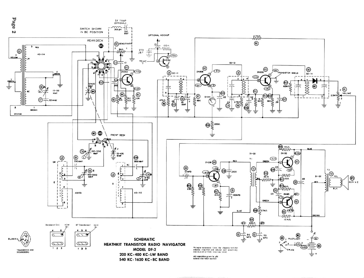 Heathkit DF 2 Schematic