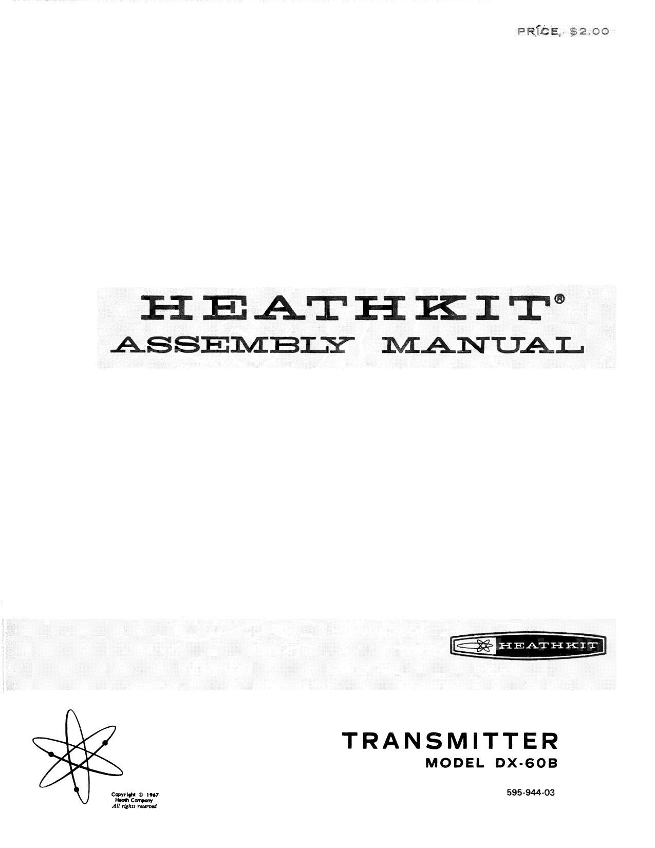 Heathkit DX 60B Assembly Manual