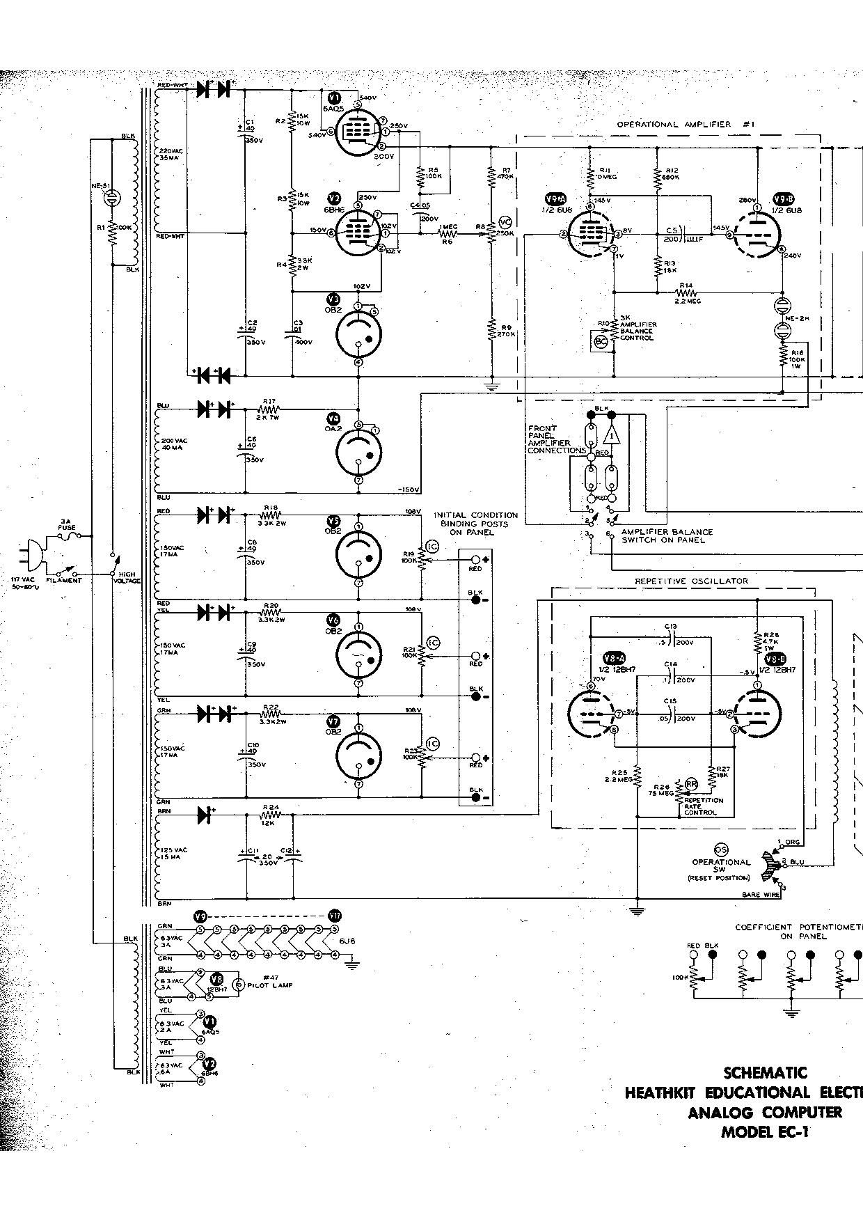 Heathkit EC 1 Schematic