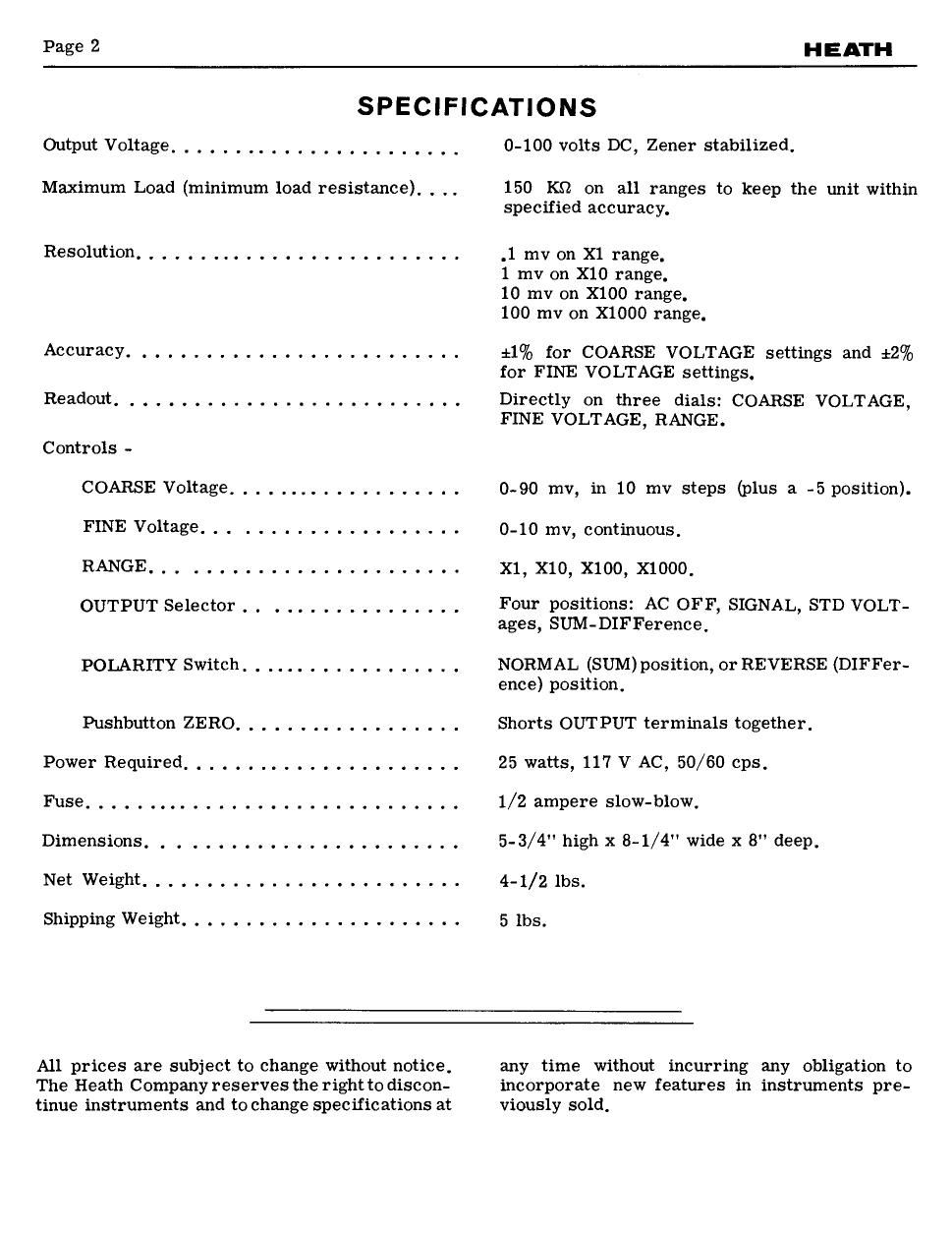 Heathkit EUW 16 Schematic