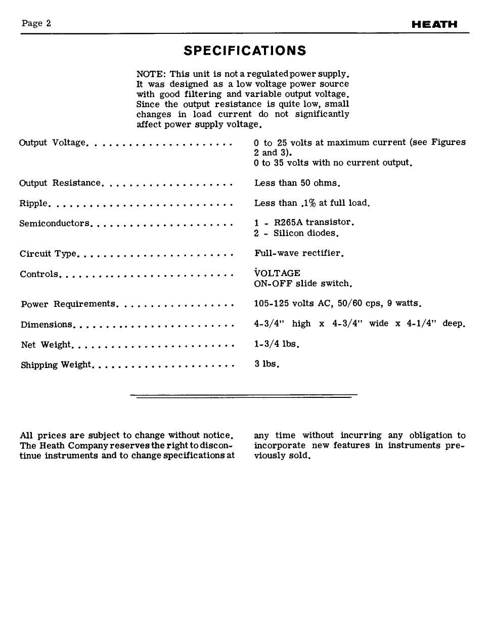 Heathkit EUW 17 Schematic