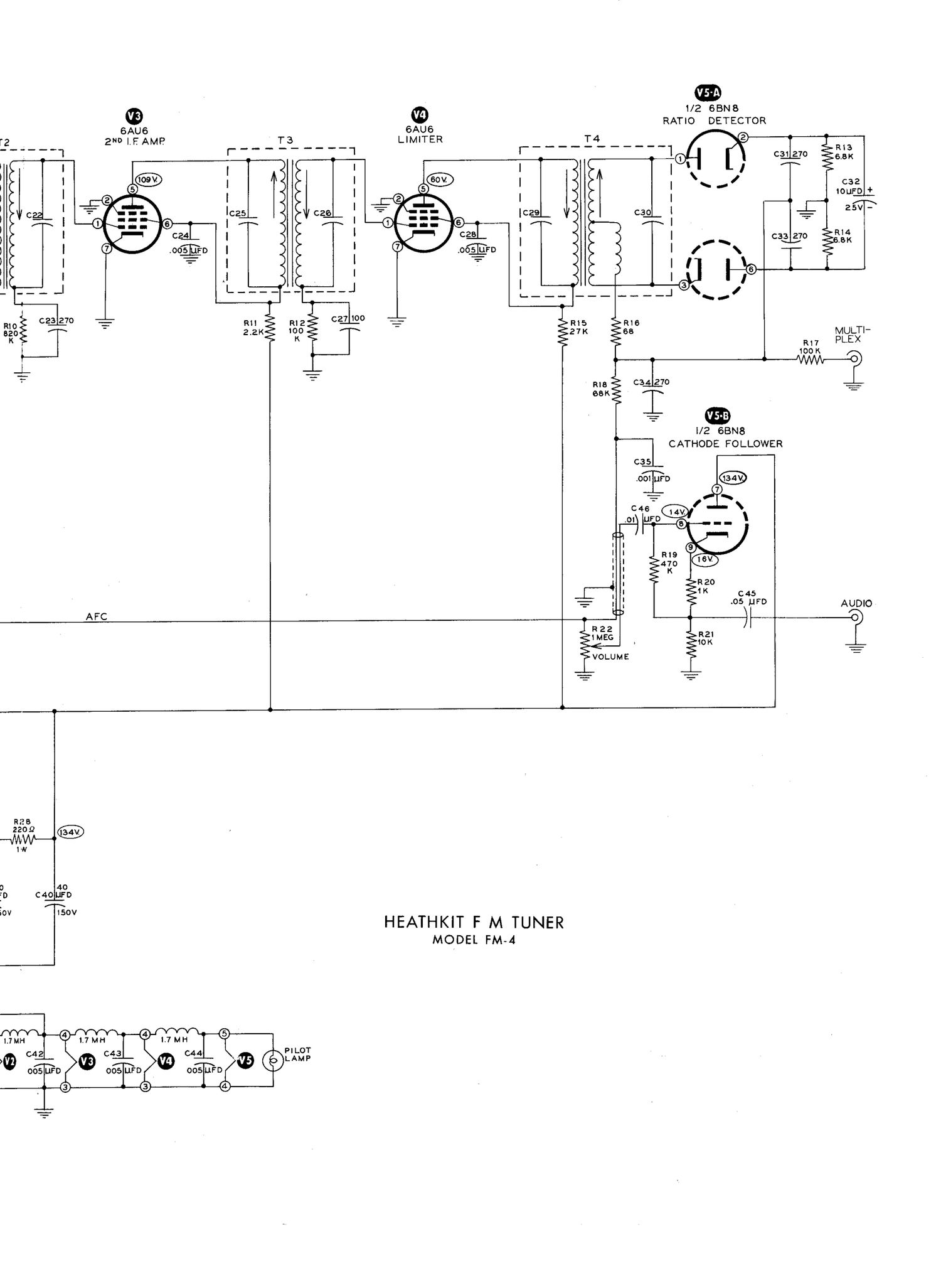 Heathkit FM 4 Schematic