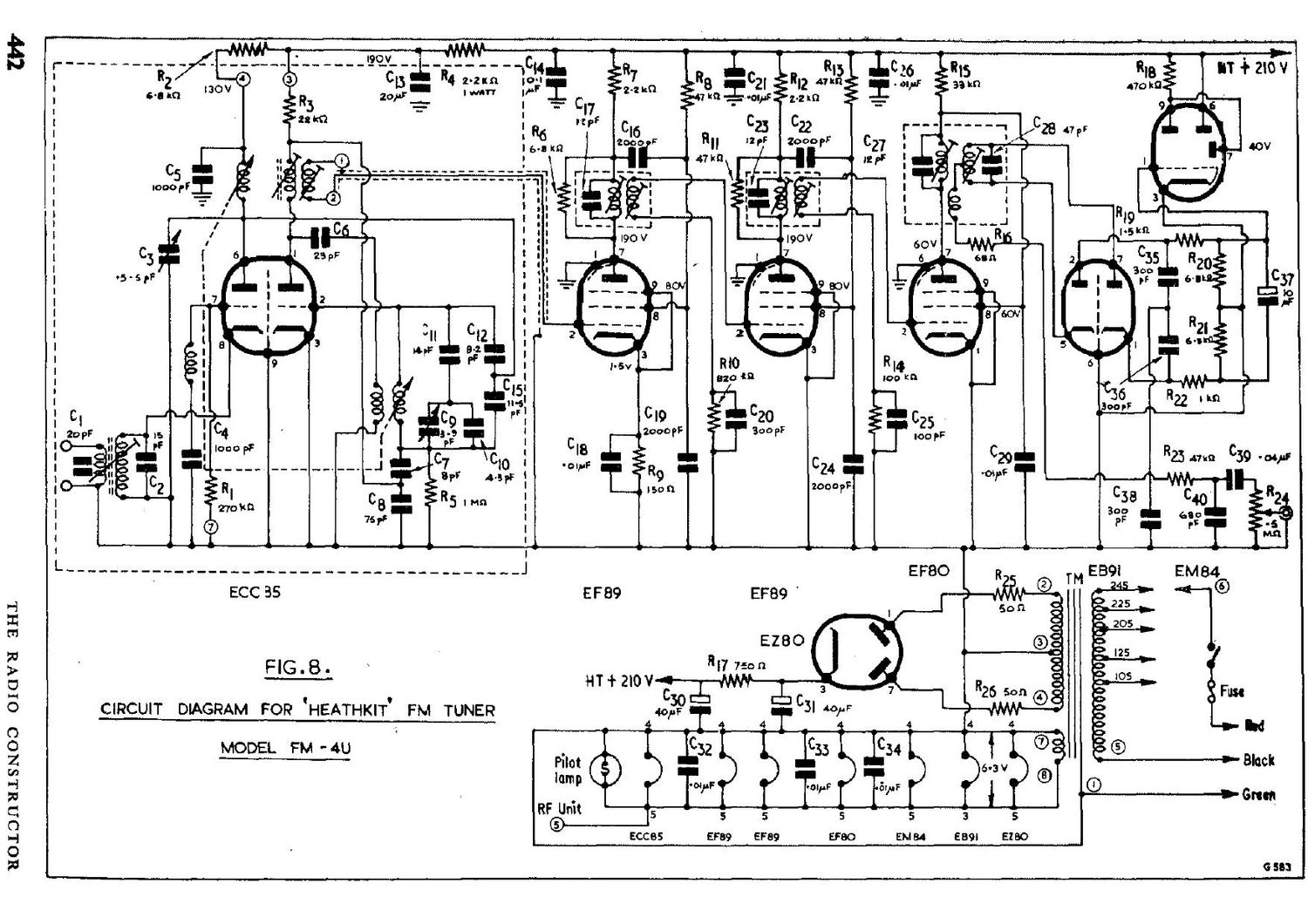 Heathkit FM 4U Schematic