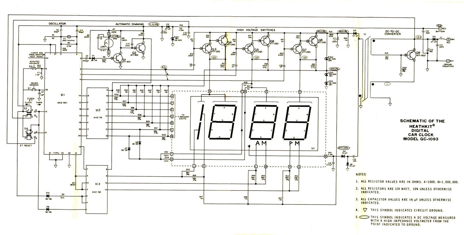 Heathkit GC 1093 Schematic