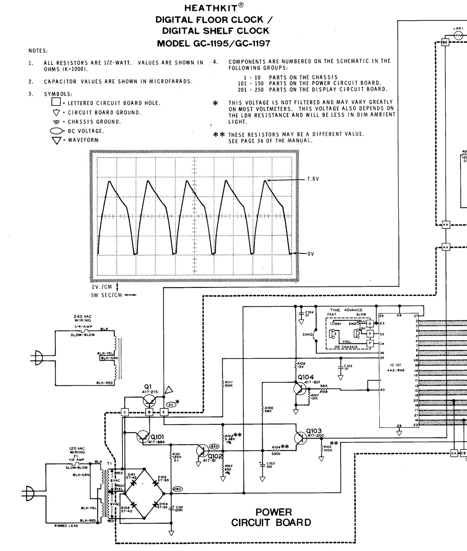 Heathkit GC 1195 Schematic