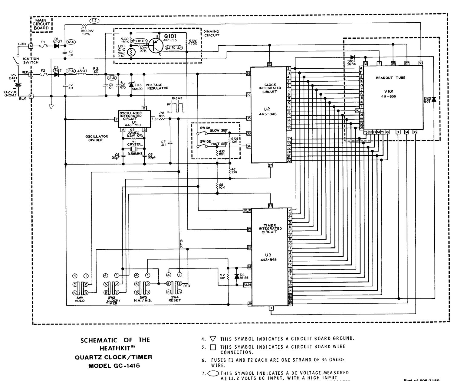 Heathkit GC 1415 Schematic