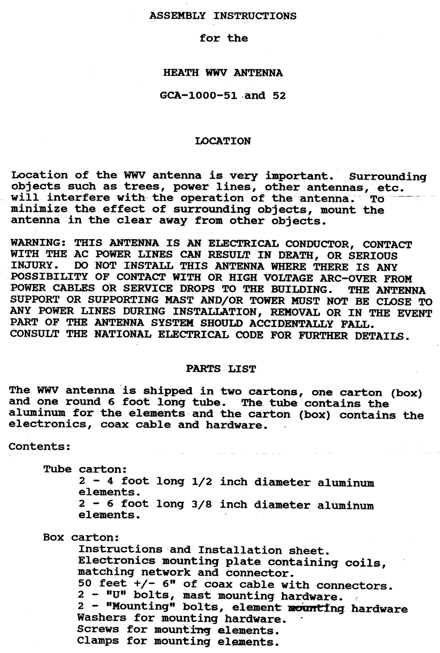 Heathkit GCA 1000 52 Manual