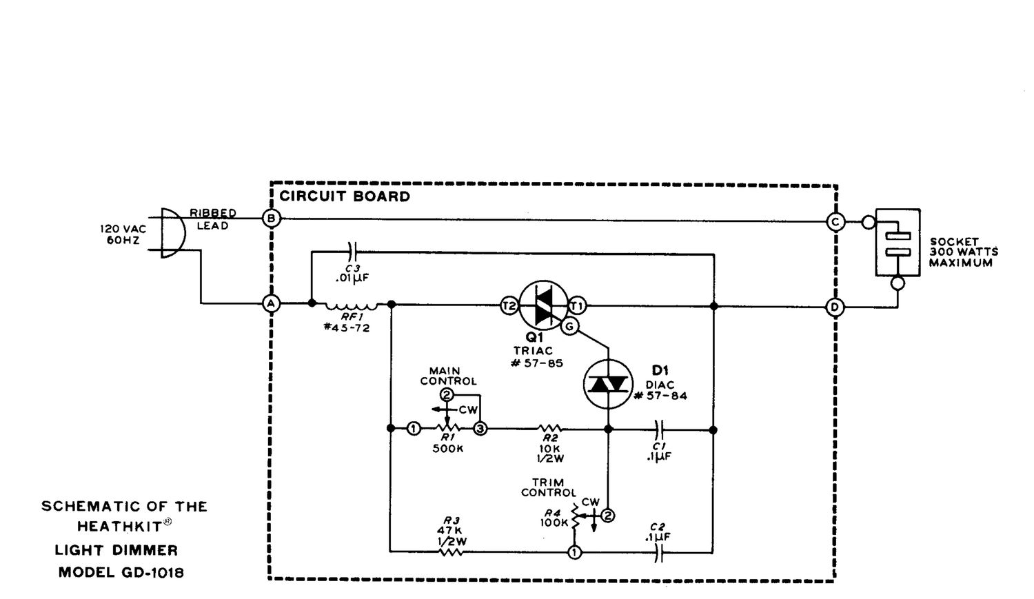 Heathkit GD 1018 Schematic